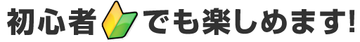 初心者でも